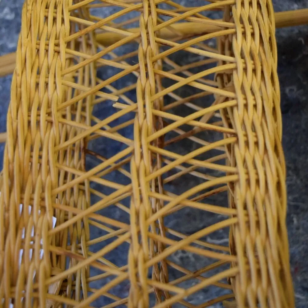 Wicker Wall Hanging Baskets Mail Organizer Boho Natural Cottage Farmhouse Fairy